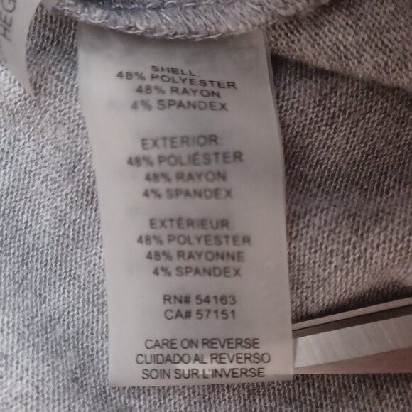 Women's Calvin Klein Shoulderless Grey Top Size Small - Picture 5 of 8